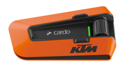 Cardo Packtalk Edge Single Ktm Edition, Color: Orange/Black