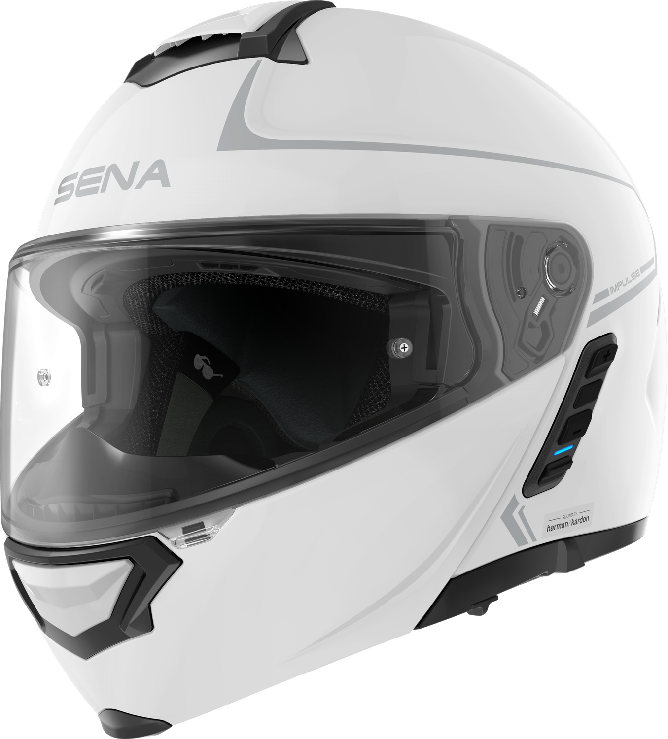 Sena Impulse Flip Up Helmet, Color: White, Size: 2X-Large