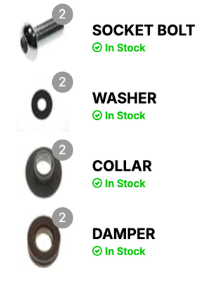 2008-2018 KLR650 Exhaust Heat Shield Hardware Kit OEM