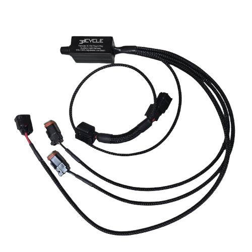 3D Cycle Honda Transalp XL750 2024 Plug &amp; Play Auxiliary Light Harness (Upgrade or DIY)