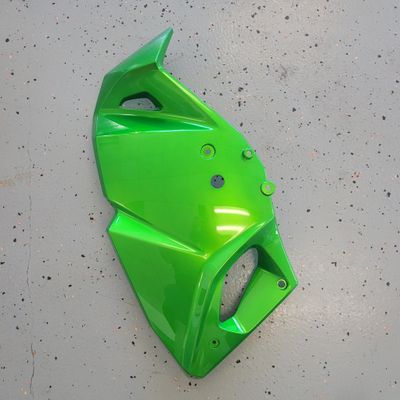 2023 KLR650 Engine Shroud LH Candy Lime Green OEM