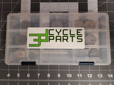 3D Cycle Parts KLR 650 Valve Shim Kit (12 Shims) 1987-2018 &amp; 2022+