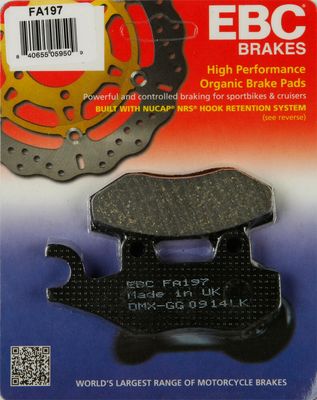 EBC Brake Pads - Organic (2008-2018) &amp; 2022-up KLR 650