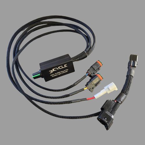 3D Cycle 2022+ KLR650 Plug &amp; Play Auxiliary Light Harness (Upgrade or DIY)