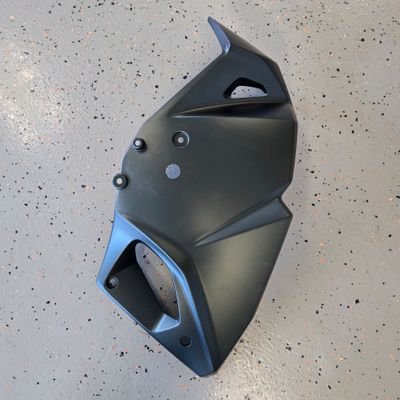 2025 KLR650 Engine Shroud RH Metallic Matte Dark Green OEM