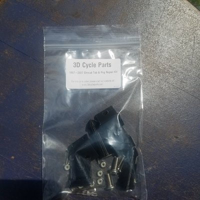 1987-2007 KLR 650 Tank Shroud Tab &amp; Peg Repair Kit
