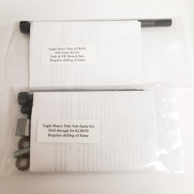 KLR 650 Drill Through Subframe Bolt Upgrade Kit - Eagle Mike