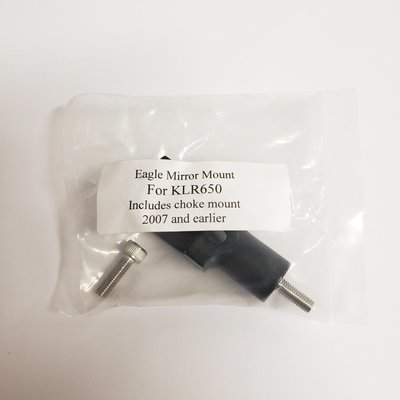KLR 650 Choke &amp; Mirror Relocation Bracket - Eagle Mike