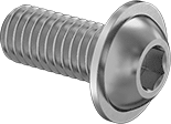 6mm x 14mm Stainless Steel Flanged Button Head Screw - KLR 650