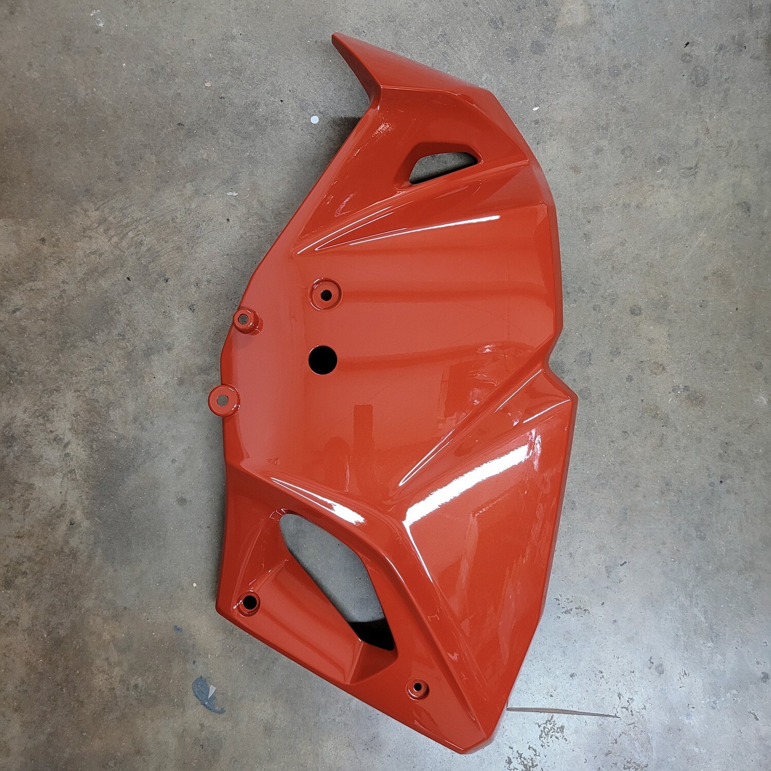 2022 KLR650 Engine Shroud RH Pearl Lava Orange OEM