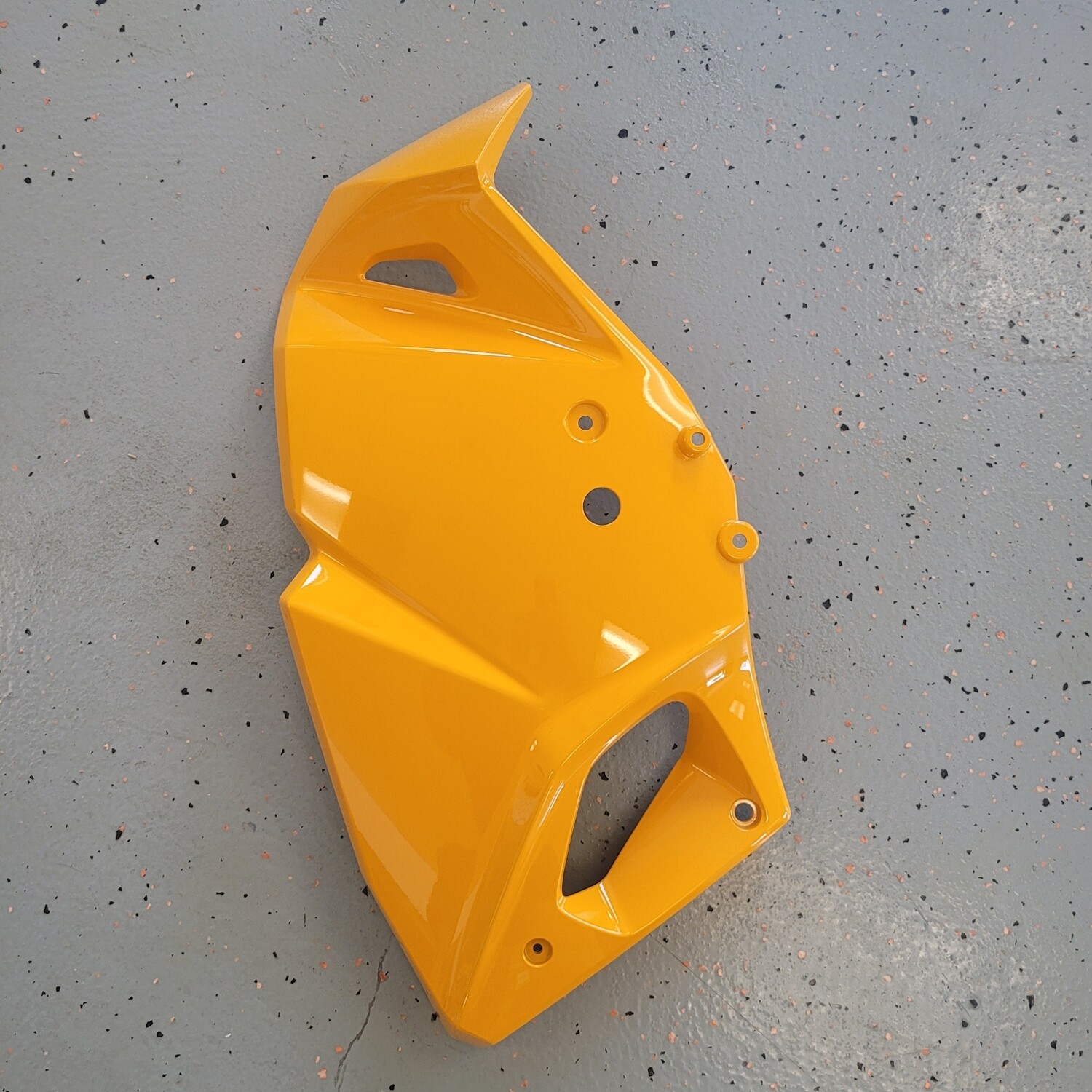 2023 KLR650 Engine Shroud LH Pearl Solar Yellow OEM