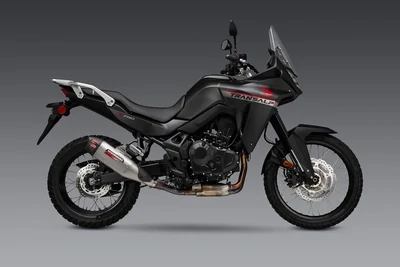 Transalp XL750 2024 Yoshimura RS-12 Stainless Slip-On Exhaust, w/ Stainless Muffler