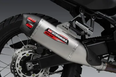 Transalp XL750 2024 Yoshimura RS-12 Stainless Slip-On Exhaust, w/ Stainless Muffler