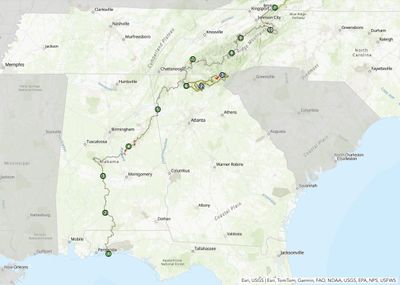 Butler Maps Southeast Backcountry Discovery Route (SEBDR) Map