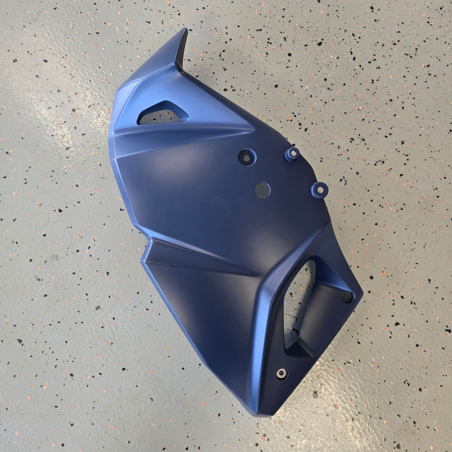 2025 KLR650 Engine Shroud LH Metallic Matte Twilight Blue  OEM