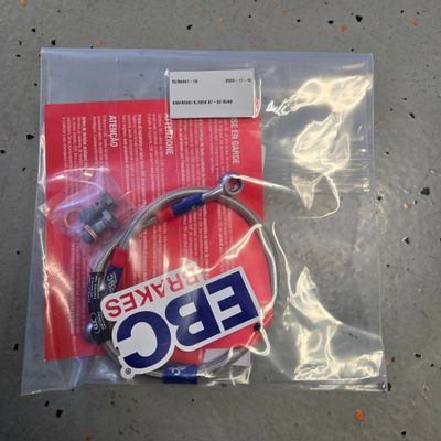 EBC Rear Stainless Braided Brake Line Kit KLR650 1988-2007