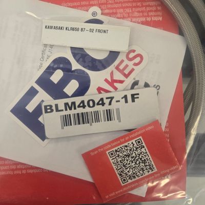 EBC Front Stainless Braided Brake Line Kit KLR650 1988-2007