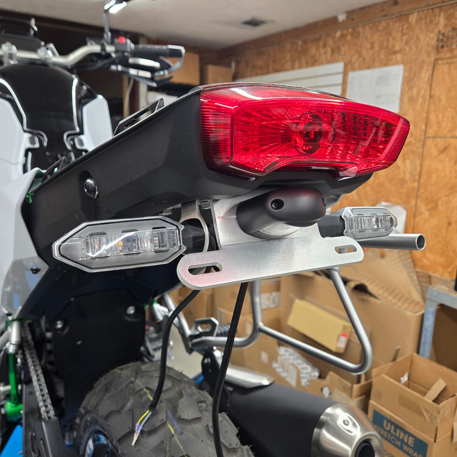 2026-up KLE500 Tag Relocation Kit (License Plate Bracket)