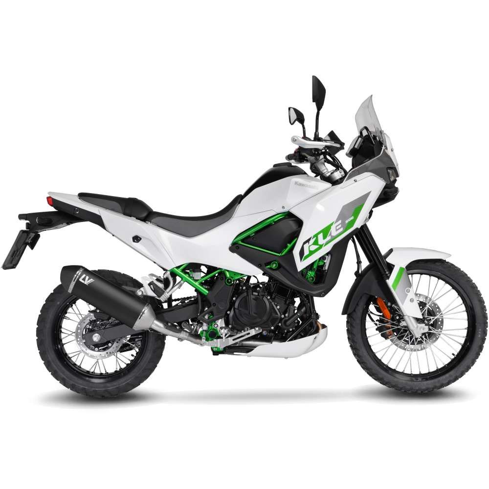 LeoVince LV-14 Black Edition Slip-On Exhaust — Kawasaki KLE 500 (2026)