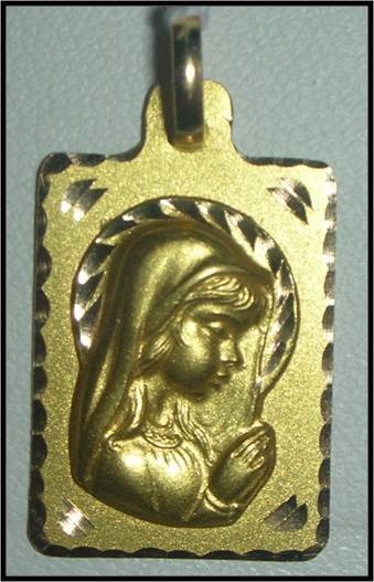 Virgen niña cuadrada