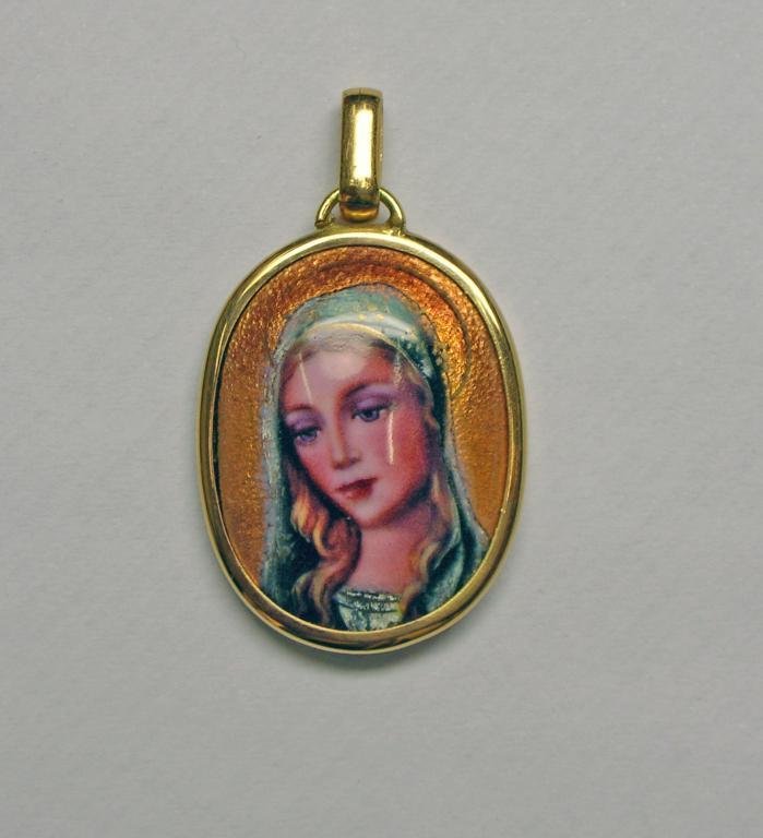 MEDALLA ESMALTE ORO PRIMERA LEY
