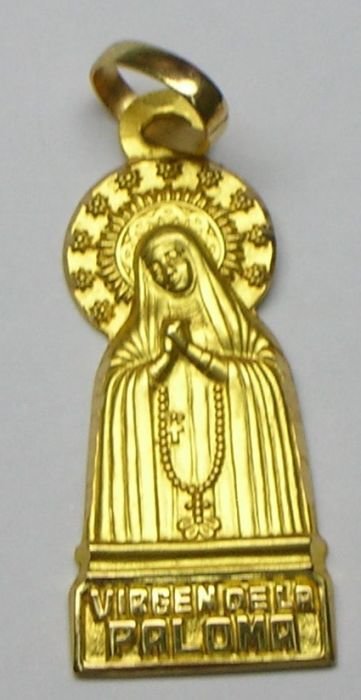 MEDALLA SILUETA DE LA VIRGEN DE LA PALOMA