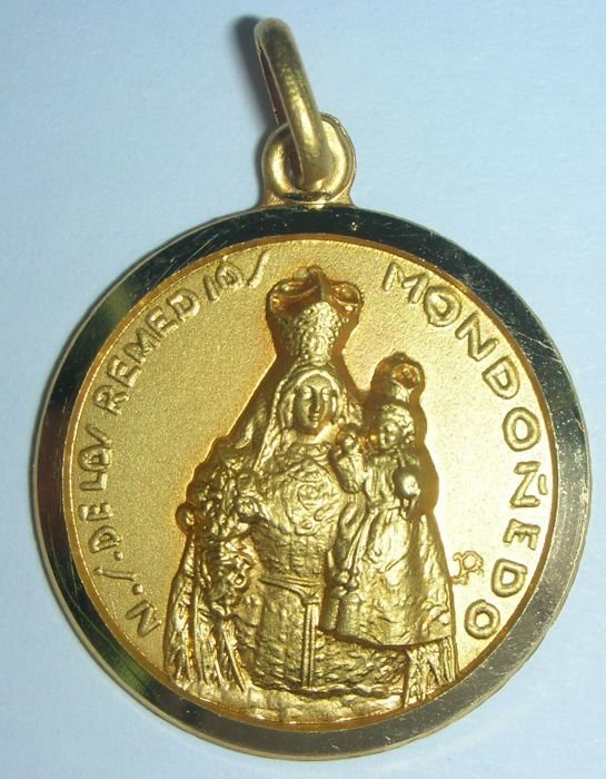 MEDALLA DE LA VIRGEN DE LOS REMEDIOS DE MONDOÑEDO