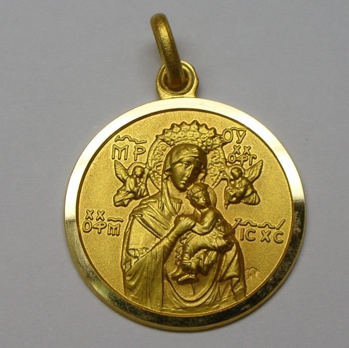 MEDALLA DE LA VIRGEN DEL PERPETUO SOCORRO
