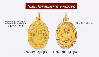 MEDALLA DE SAN JOSE MARIA ESCRIVA