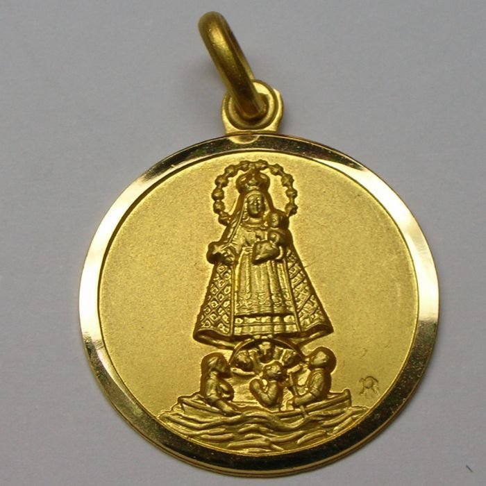 MEDALLA DE LA VIRGEN DE LA CARIDAD DEL COBRE