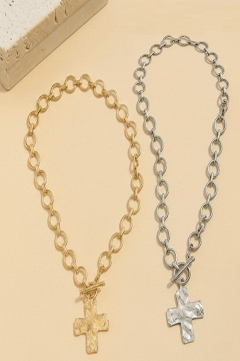 TOGGLE CROSS NECKLACE