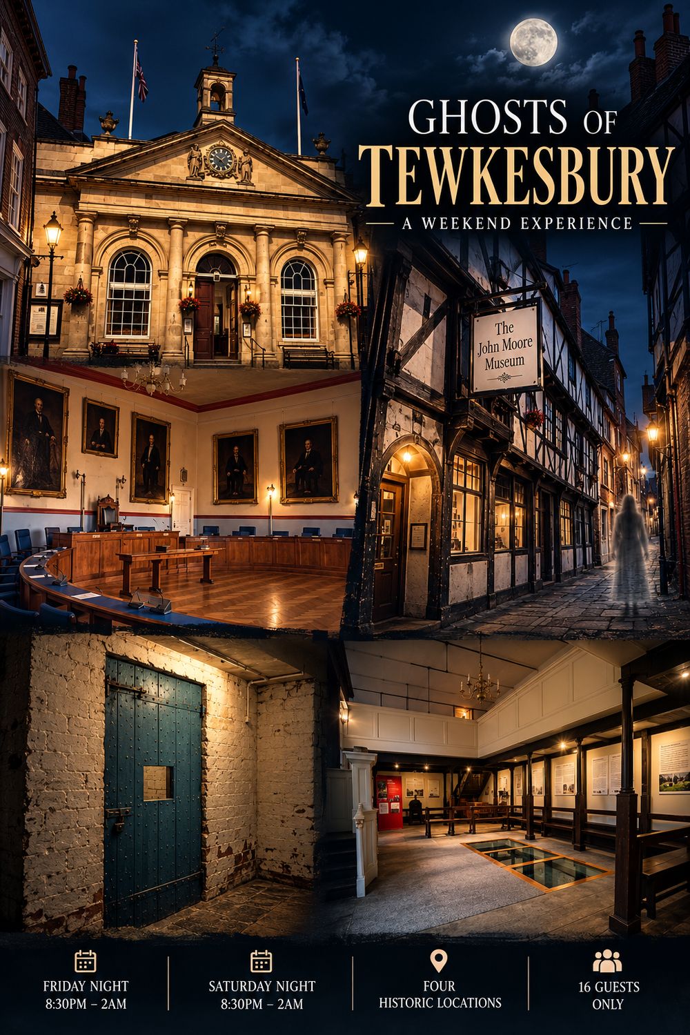 Ghosts Of Tewkesbury : A Weekend Experience - 12th February + 13th February 2027 - £75 PP