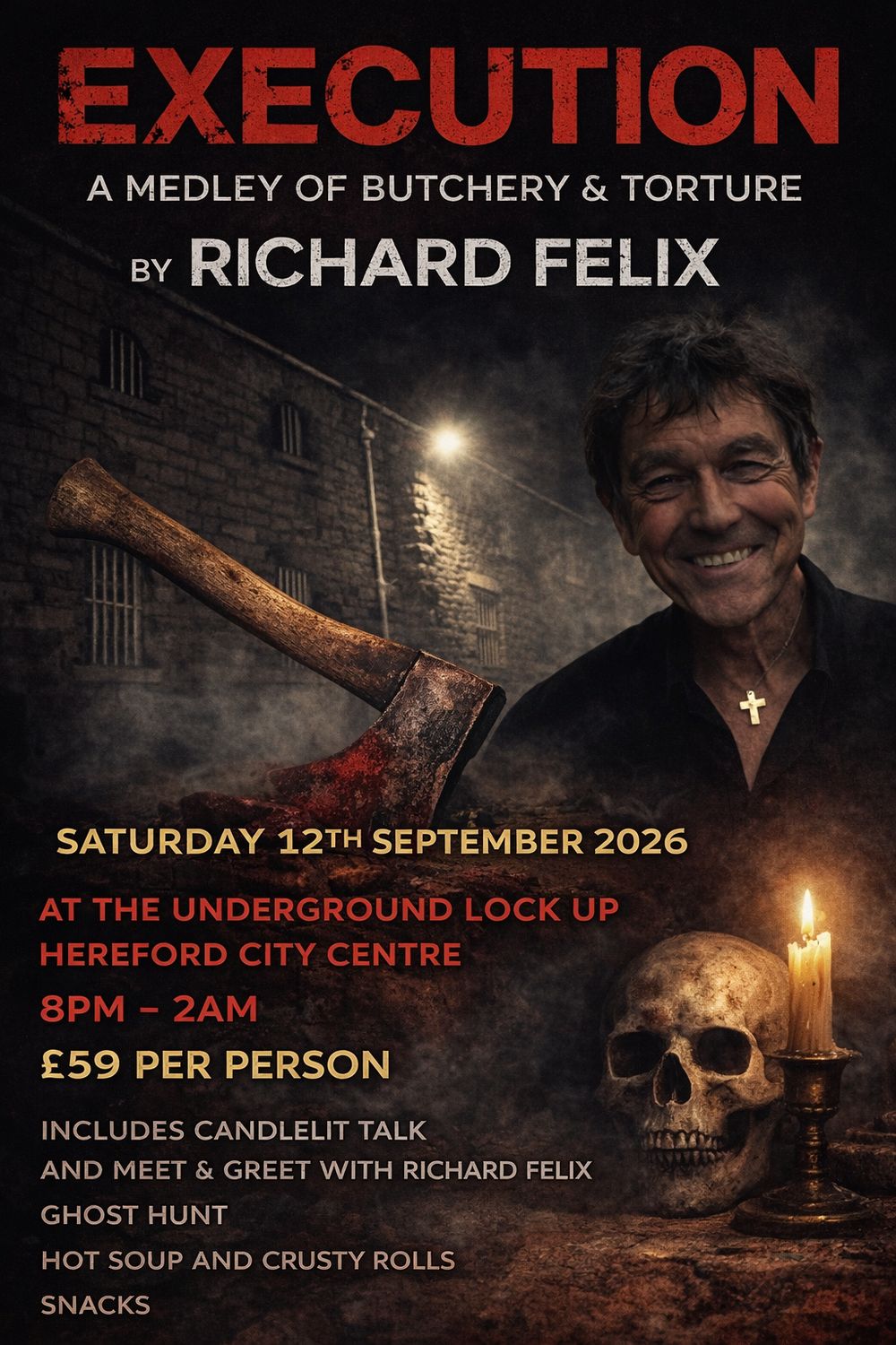 The Underground Lock Up Ghost Hunt  -  12/09/2026 - £59 P/P