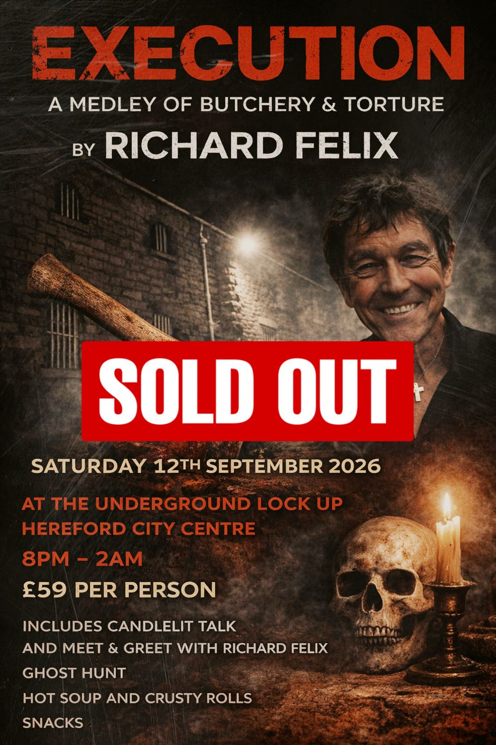 The Underground Lock Up Ghost Hunt  -  12/09/2026 - £59 P/P