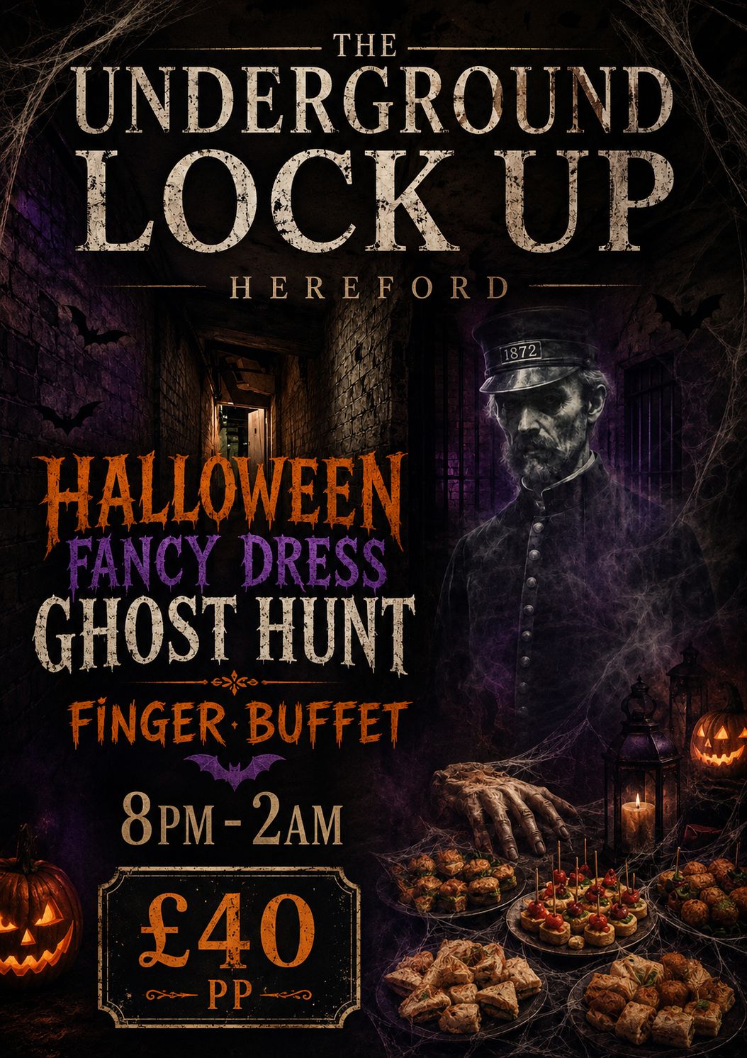 The Underground Lock Up Halloween Ghost Hunt  -  31/10/2026 - £40 P/P