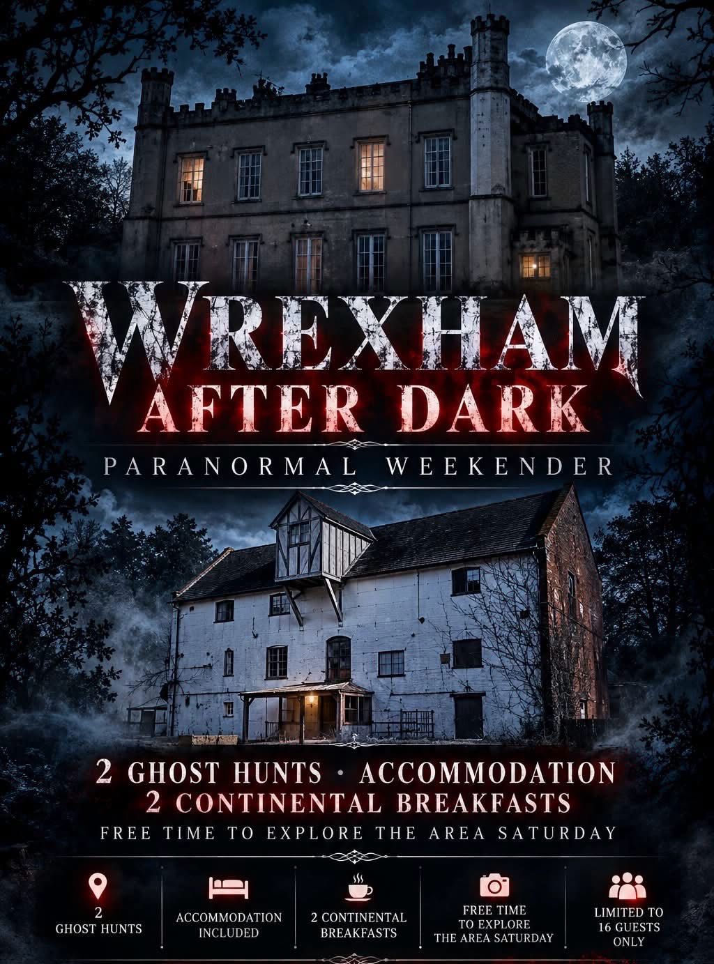 Wrexham After Dark - Paranormal Weekender- 05/03/2027- 07/03/2027