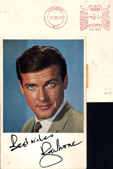 Autograf Sir Roger Moore