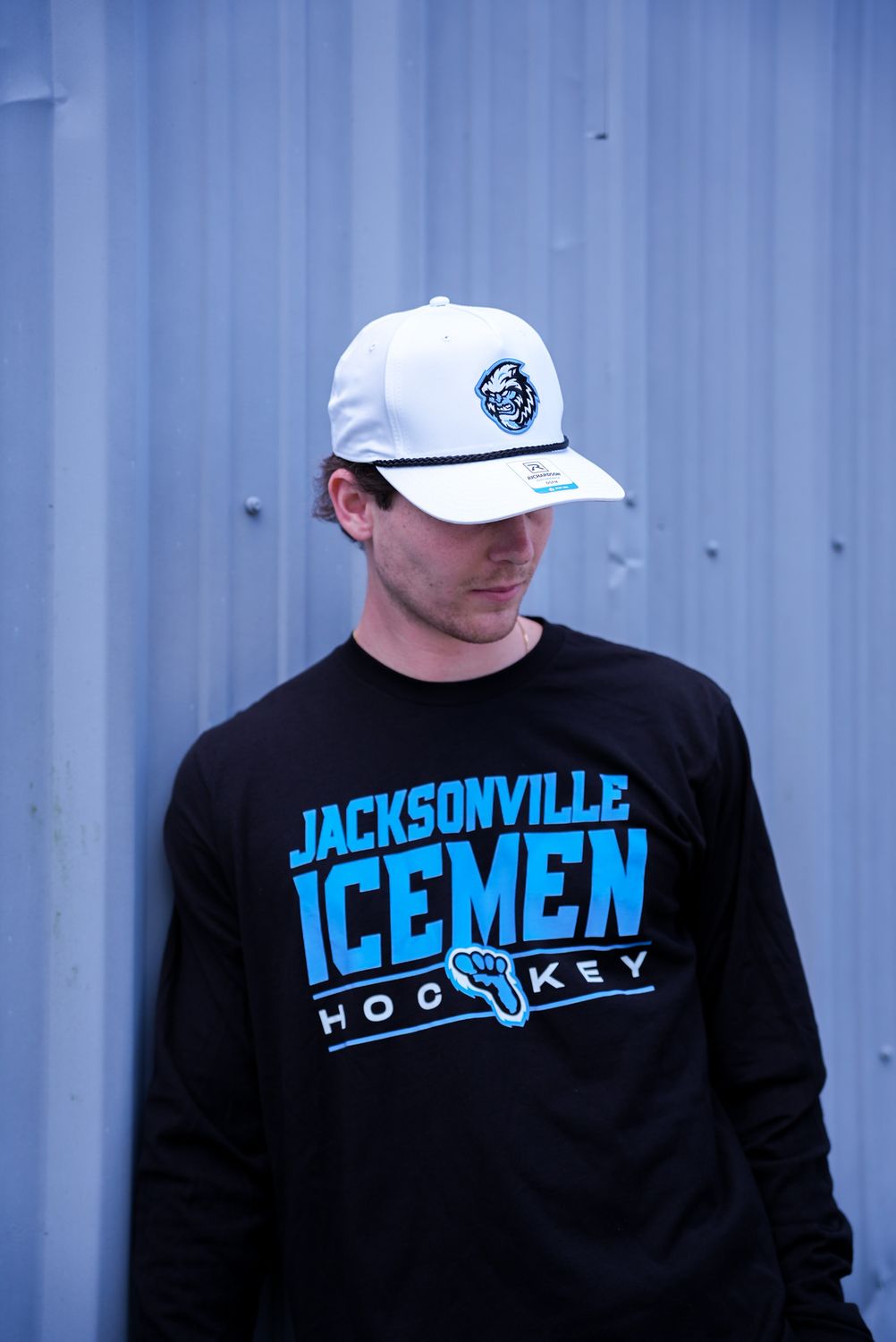 Jacksonville Icemen Black 8B Fine Jersey Tee L/S