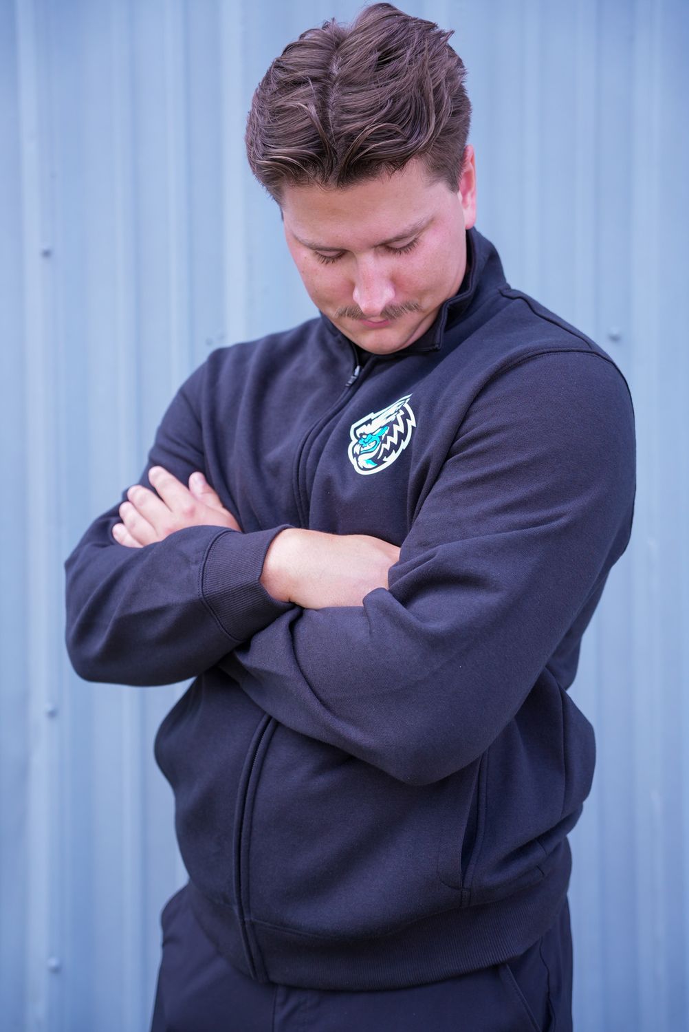 Jacksonville Icemen Black Secondary Logo Sport-Tek Full Zip