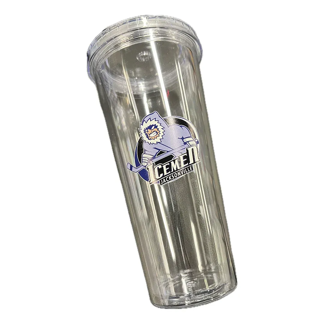 Jacksonville Icemen Clear Tumbler