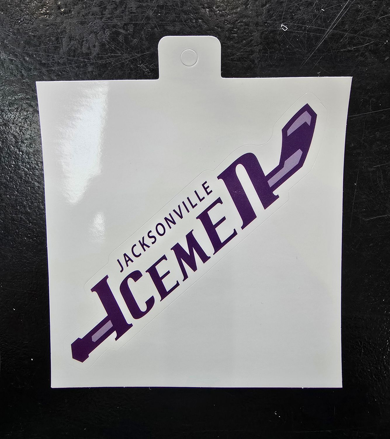Jacksonville Icemen Stick Text Sticker