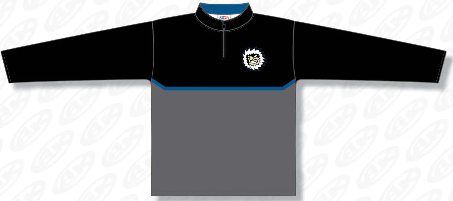 Jacksonville Icemen AK Black Grey Half-Zip