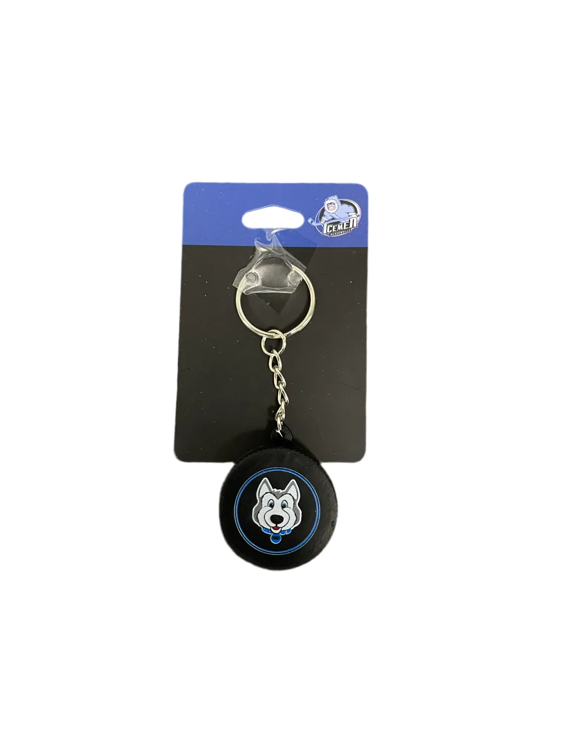 Jacksonville Icemen Fang Hockey Puck Keychain