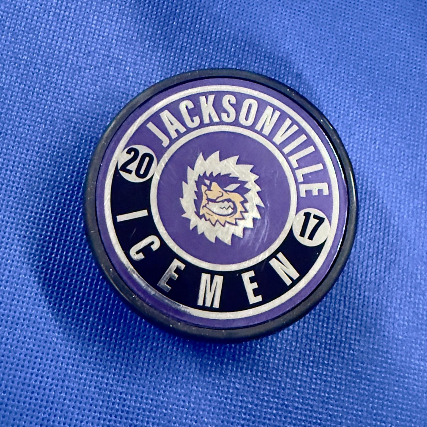 Jacksonville Icemen Metallic Insert Puck