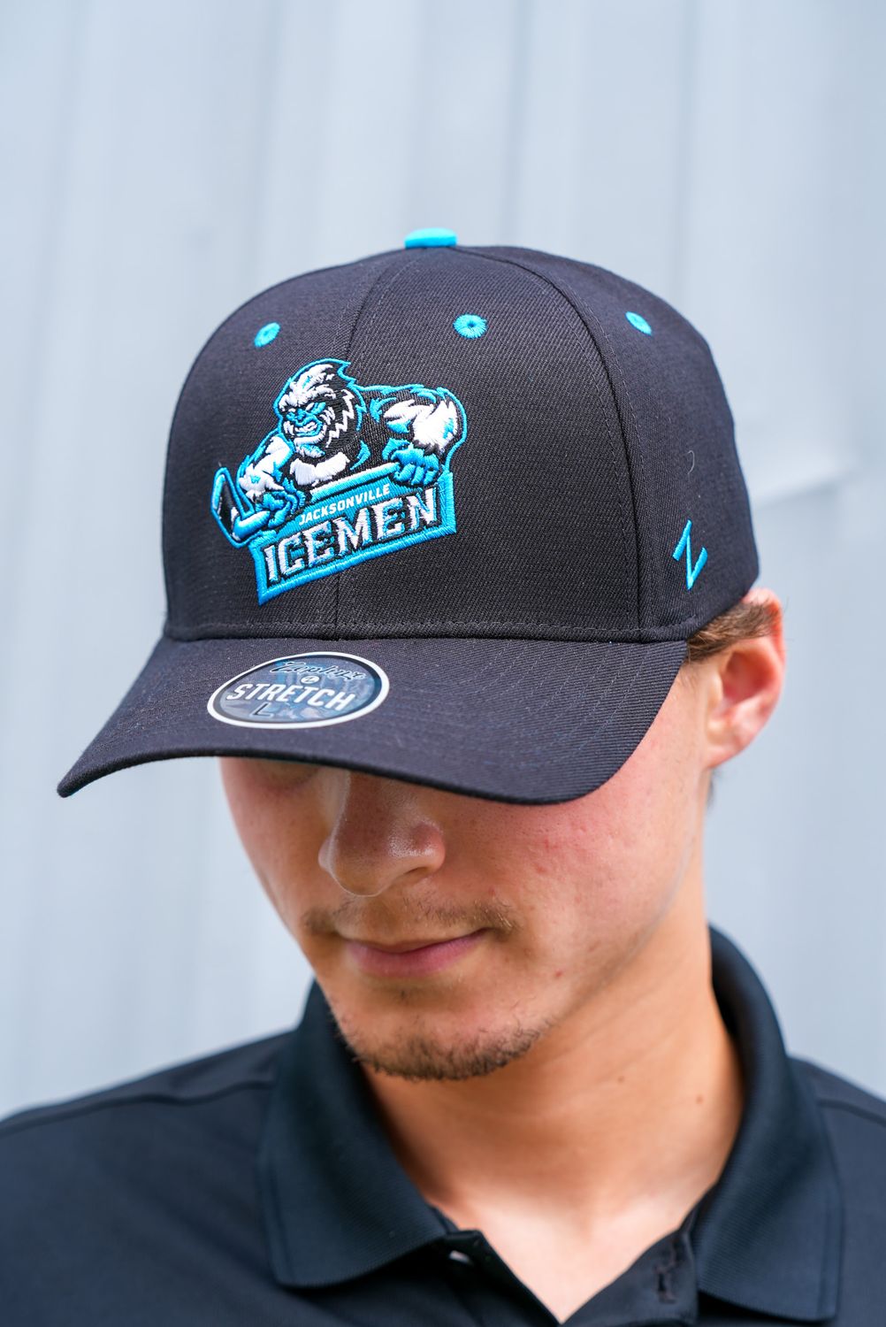 Icemen Black Official 3D Fitted Hat