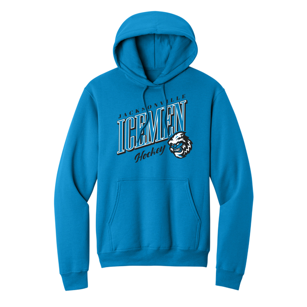 Jacksonville Icemen Custom Dyed Blue Goal Hoodie