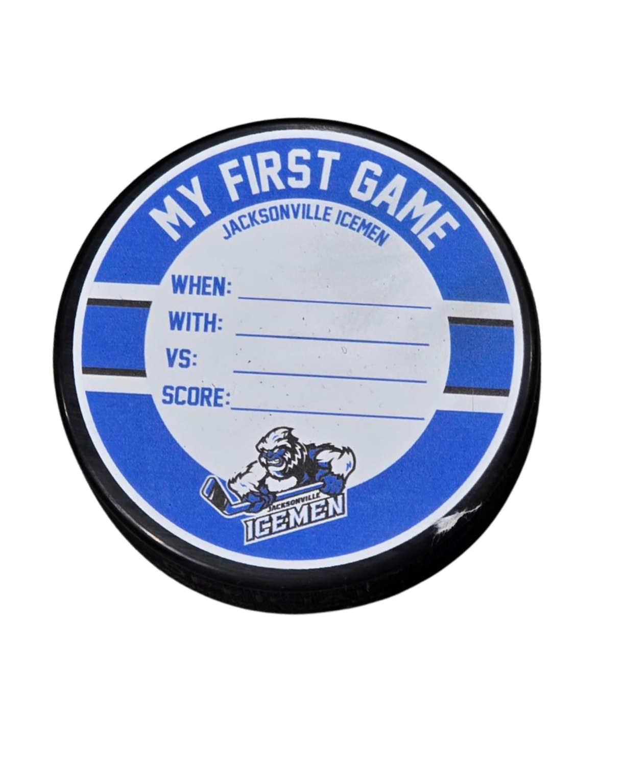 26-27 Jacksonville Icemen My 1st Puck