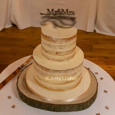 Gretna Weddings- A Two-Tier Semi-Naked Wedding Cake