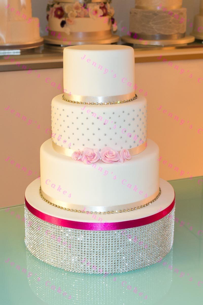 Budget Wedding Cake- Dotty Roses Budget Wedding Cake- Dotty Roses