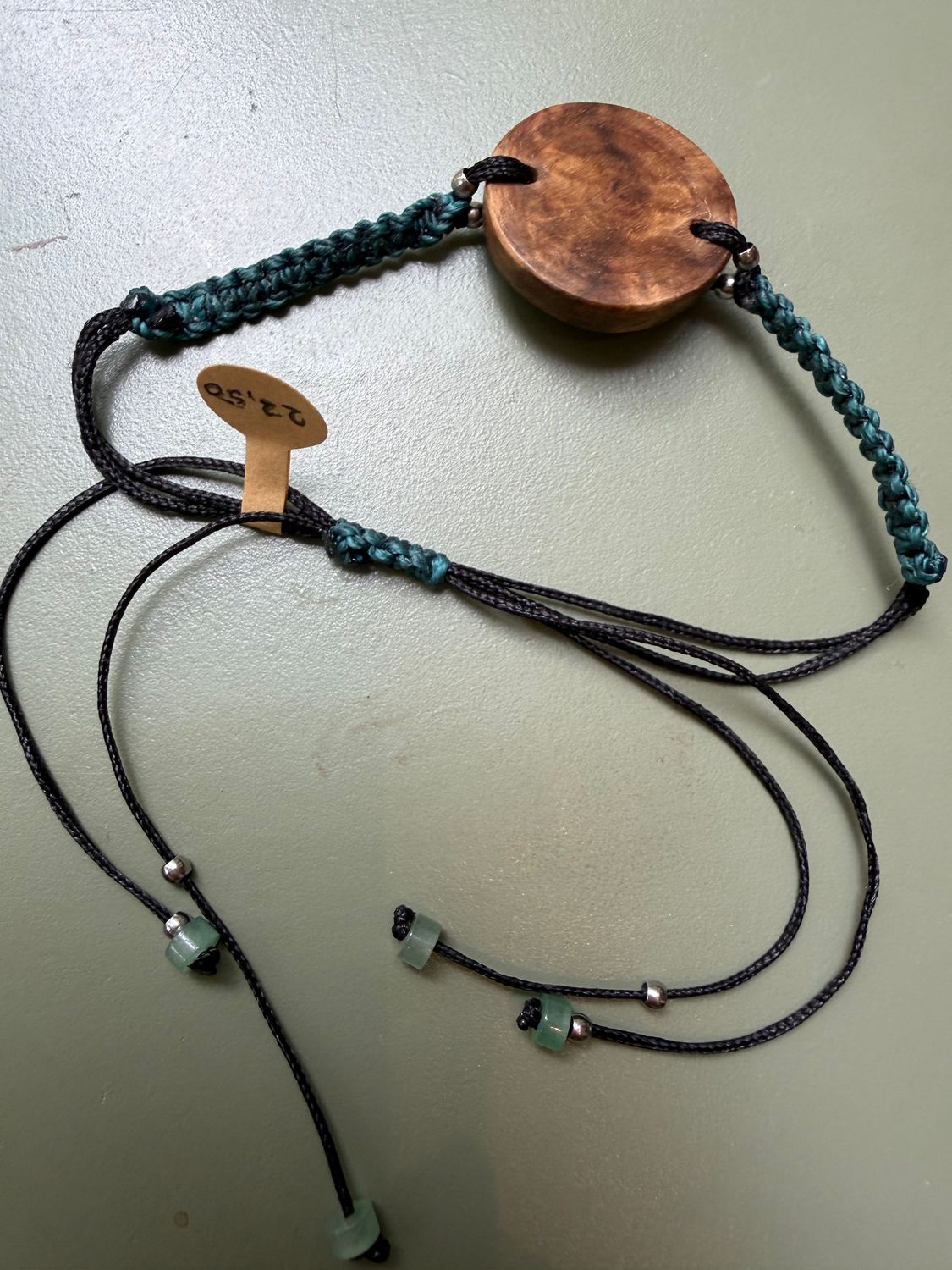 armband van boomparel beuk+ amazoniet armband van boomparel beuk+ amazoniet